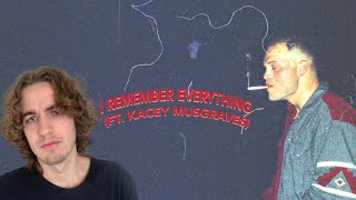 Zach Bryan  I Remember Everything Reaction [upl. by Drahsar]