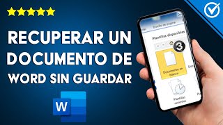 Cómo recuperar un documento de WORD sin guardar dañado borrado o perdido [upl. by Skoorb]