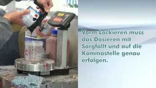 🇩🇪 Lackmischer ROTOGEN 1000 von Collomix Autoreparaturlacke einfach perfekt gemischt [upl. by Ahsemal]