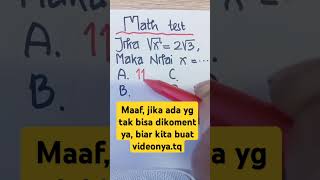 Soal ALJABAR sederhana pembahasansoalcpns soalskdcpns belajar soalcpns matematika maths [upl. by Notnyw459]