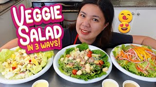 3 Vegetable Salad Recipes [upl. by Jillana854]