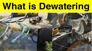 What is Dewatering  Dewatering Process Dewatering  Construction Dewatering Dewatering Water Pump [upl. by Hartnett36]