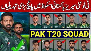 Pakistan Announced T20 Squad for Tour of Australia  6 Changes in T20 Squad  Pak T20 Squad vs AUS [upl. by Nirat]