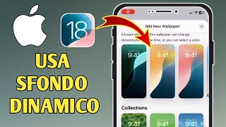 Come USARE lo sfondo dinamico iPhone iOS 18 [upl. by Hoon964]