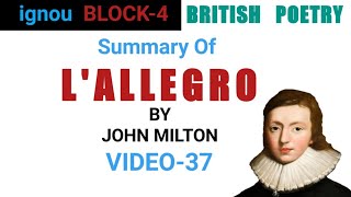 L Allegro by John Milton brief summary [upl. by Havens]