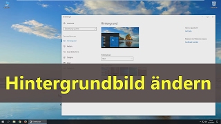 Windows 10 Desktop Hintergrundbild ändern [upl. by Yllier737]