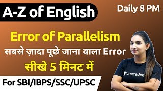 800 PM  English by Anchal Maam  AZ of English  Error of Parallelism [upl. by Olenka893]