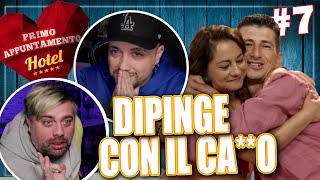 ASSURDO  DIPINGE CON IL CAO 🖌️😂  Primo Appuntamento Hotel REACTION Ep7 [upl. by Llenehs]