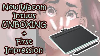 WACOM INTUOS Unboxing and First Impression [upl. by Nedarb]