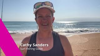 Try Fishing From the Beach with SurfFishing Guide Cathy Sanders [upl. by Teador776]