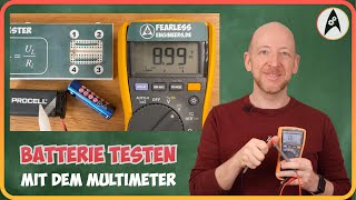 Wie man Batterien richtig mit dem Multimeter misst [upl. by Lelah]