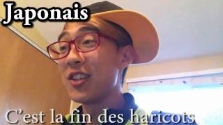 Français en accents JaponaisCoréenChinois [upl. by Eibmab]