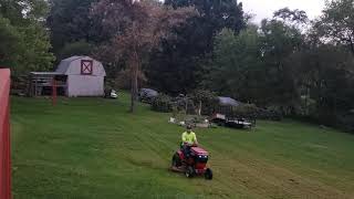 wheel horse 3128 mowing [upl. by Rhpotsirhc643]