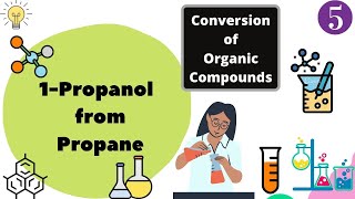 Conversion 1 Propanol from Propane [upl. by Sabba]