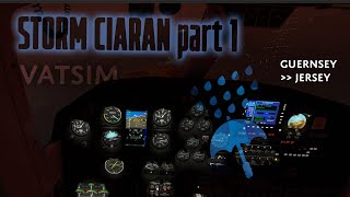 STORM CIARAN Part 1  Trislander  Guernsey to Jersey [upl. by Anastasio255]