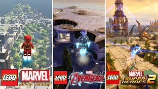 Open World Evolution in LEGO Marvel Videogames 2013  2017 [upl. by Eusebio574]