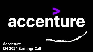 Accenture NYSE ACN  Q4 2024 Earnings Call [upl. by Lertnom]