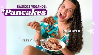 Cómo hacer PANCAKES sin gluten huevos y lactosa 🥞  Receta de mermelada casera✨Keke [upl. by Nylyaj103]