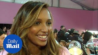 Jasmine Tookes on following the footsteps of Fantasy Bra models  Daily Mail [upl. by Yokum224]