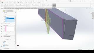 In SolidWorks Intersection Curve Loft and Extrude surfaces [upl. by Finley]