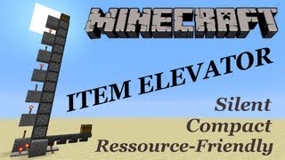 Minecraft Tutorial COMPACT ITEM ELEVATOR 17  Vanilla Minecraft Tutorial [upl. by Nainatrad]