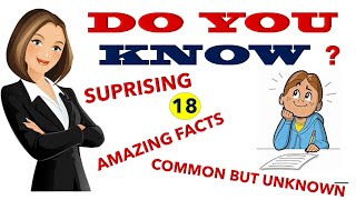 238  DO YOU KNOW   AMAZING FACTS  SURPRISING FACTS [upl. by Anyr524]