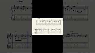 Hallelujah guitar sheet music score and tabs with chords [upl. by Wolff201]