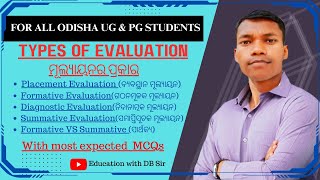 TYPES OF EVALUATION  Assessment and Evaluation  CCV  for UG amp PG Students [upl. by Ammamaria599]