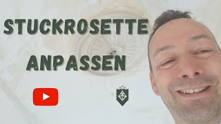 Anpassen und Reparatur einer echten Stuckrosette [upl. by Woolson361]