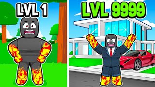 Fui de CASA NOOB a MANSÃO DE LUXO DE PRO no ROBLOX [upl. by Heyra]