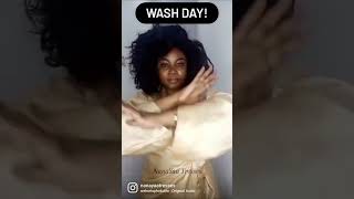 wash day hair growth treatment nanayaatresses howtogrownaturalhair haircare [upl. by Turnheim851]