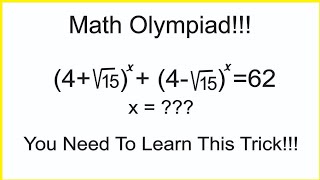 Math Olympiad Radical Exponential Equation Rationalizing radicals Algebra Quadratics [upl. by Aydni]