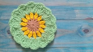 Adornos Girasol 🌻 tejidos en Crochet [upl. by Nahsyar662]