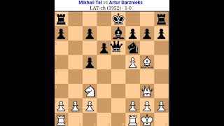 Mikhail Tal vs Artur Darzknieks Tal chess game Tal best secrfice [upl. by Emmaline426]