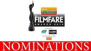 Nominations for the 64th Vimal Filmfare Awards 2019  Filmfare [upl. by Fishback]