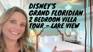 Disney Grand Floridian 2 BEDROOM VILLA Lake View Tour  What a View [upl. by Kenrick]