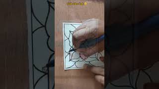 How to draw art for beginners step by stepdoodleart relaxing zentangle mandalaart colourful [upl. by Hendrika249]