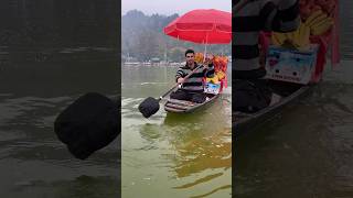 floating fruit chaat in dal lake in Kashmir shortsvideo [upl. by Deedee]