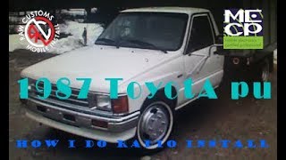 HOW I DO 1987 Toyota PU Radio Install [upl. by Adnahsat327]