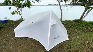 Forclaz MT900 Trekking Tarp Tent Exterior Look [upl. by Marl547]