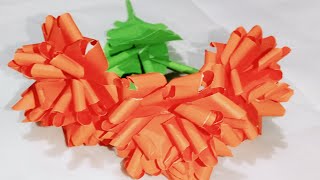 kagojer ful bananohow to make paper flower in easy way [upl. by Avril]