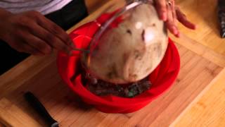 How to Make an Ice Cream Cake Using a Silicone Cake Pan  Ice Cream Cake Recipes [upl. by Lucier]