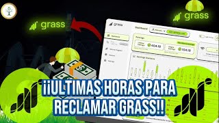 ¡RAPIDO HAZ ESTO PARA RECLAMAR EL AIRDROP DE GRASS  ULTIMAS HORAS [upl. by Howlyn533]