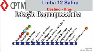 Estação Itaquaquecetuba  Linha 12 Safira Da CPTM [upl. by Annairb]