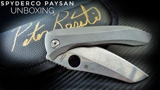 Spyderco Paysan Unboxing  Rassenti Done Right [upl. by Asyl]