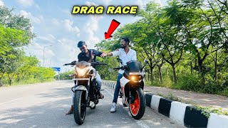 Bajaj Pulsar NS 200 vs KTM RC 200 bs4 Drag Race  TS07 motovlogs [upl. by Celina]