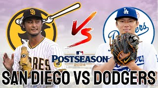 SAN DIEGO PADRES vs DODGERS de LOS ÁNGELES  JUEGO 5 SERIE DIVISIONAL PLAYOFFS 2024 de MLB PREVIA [upl. by Ewolram]