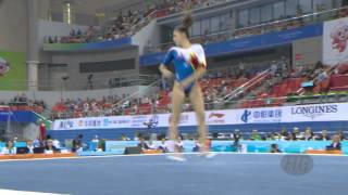 IORDACHE Larisa Andreea ROU – 2014 Artistic Worlds Nanning CHN – Qualifications Floor [upl. by Khorma465]