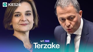 KIES24 Barbara Pas Vlaams Belang en Egbert Lachaert Open VLD in debat over gemeentefusies [upl. by Quartus]