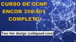 68 Curso de CCNP ENCOR 350401 Twotier design collapsed core [upl. by Freud]